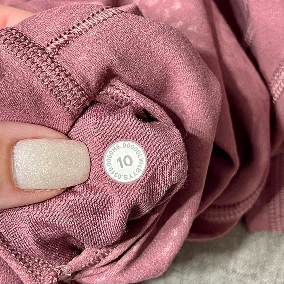 Lululemon Align High Rise Pant Leggings Plumful Embossed Purple 10 - Picture 10 of 12